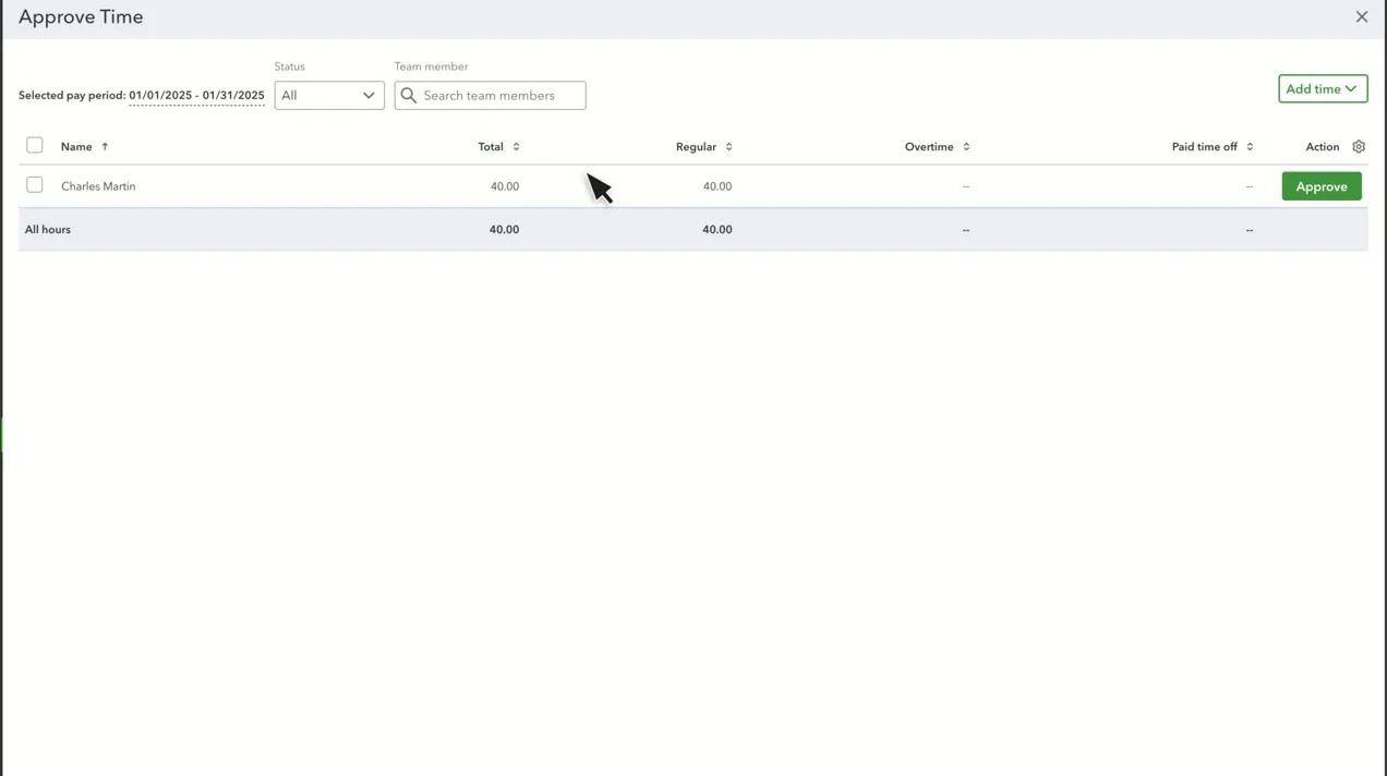 QuickBooks Payroll product screenshot