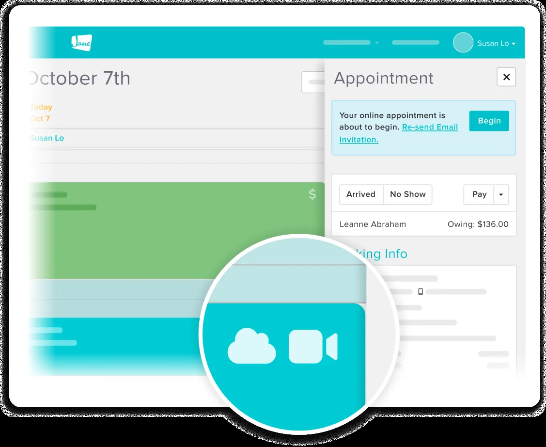Jane App product screenshot