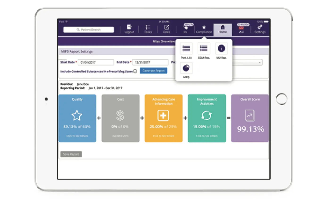 ModMed product screenshot