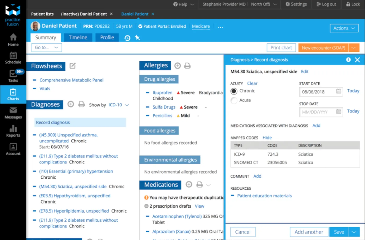 Practice Fusion product screenshot
