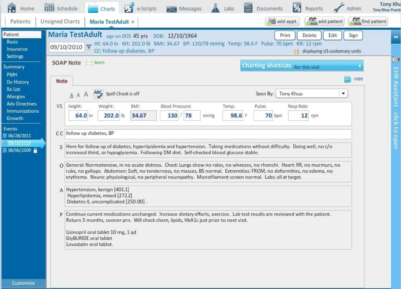 Practice Fusion product screenshot