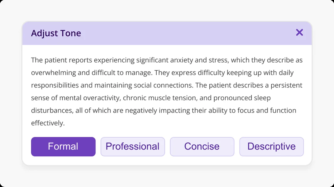 TherapyNotes product screenshot