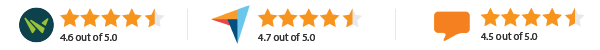 company rating badges-LMS 365 and TalentLMS