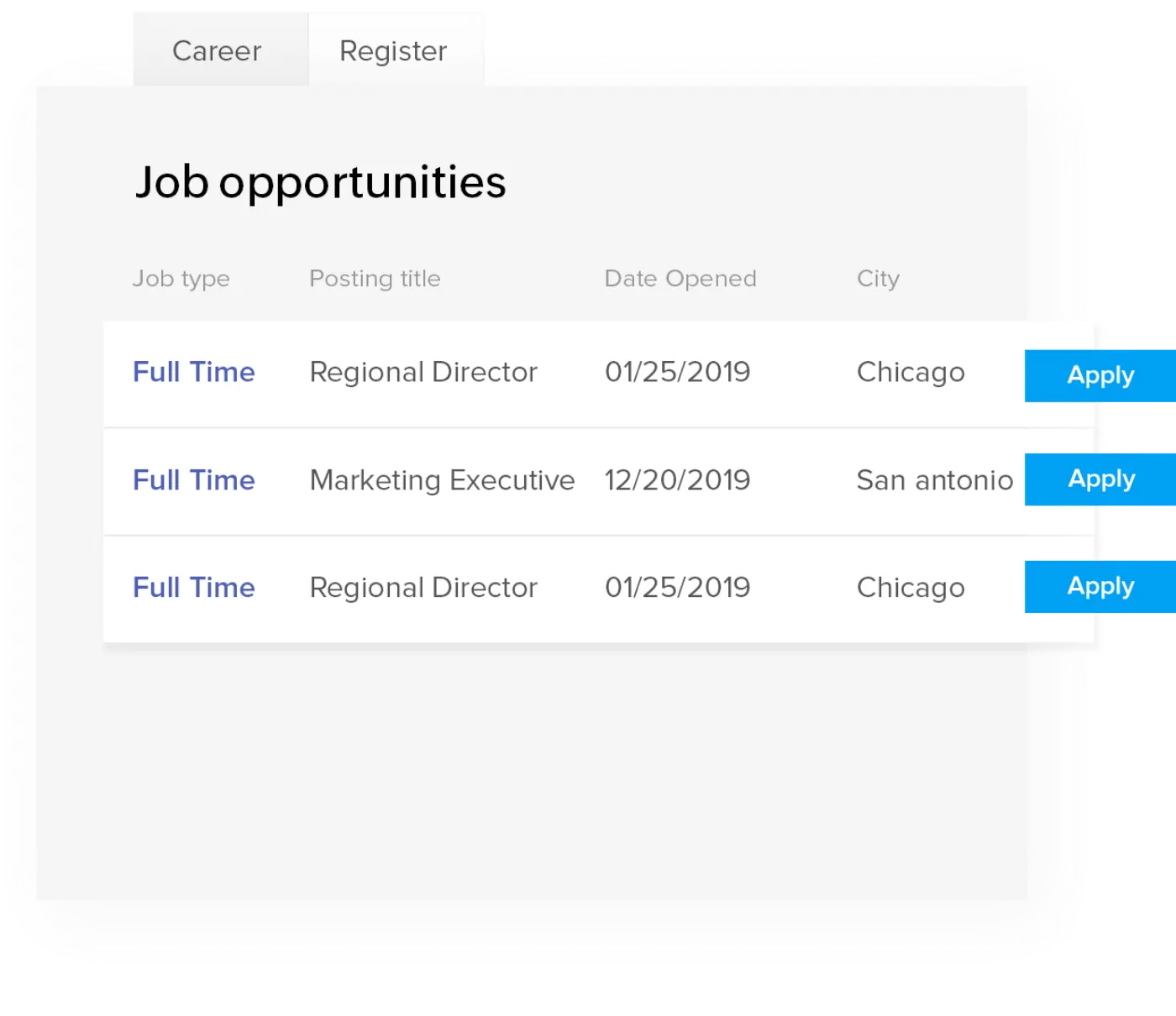 Zoho Recruit product screenshot